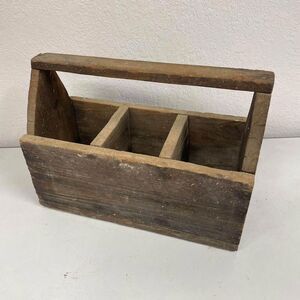Vintage Handmade Toolbox / Tool Caddy Storage Organization Rustic Farmhouse- HLN